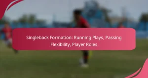 Singleback Formation: Running Plays, Passing Flexibility, Player Roles